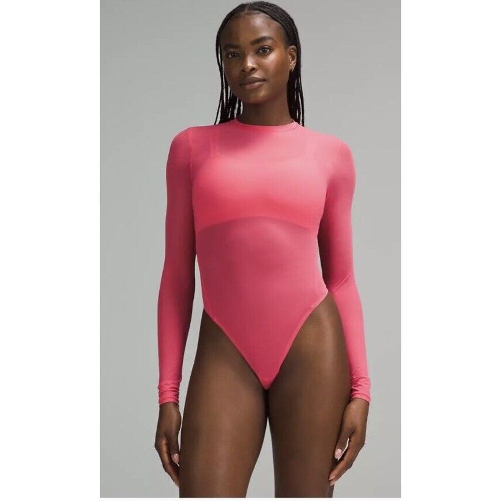 Lululemon Pink Long Sleeve Bodysuit XS
